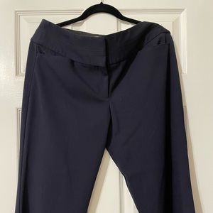 Dark blue Express trousers. 10R